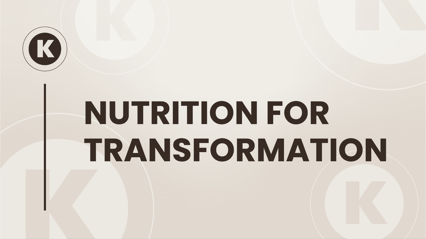 Nutrition for Transformation