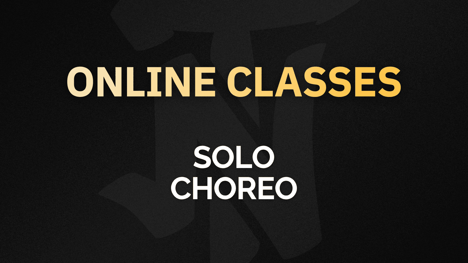 Solo Choreographies 