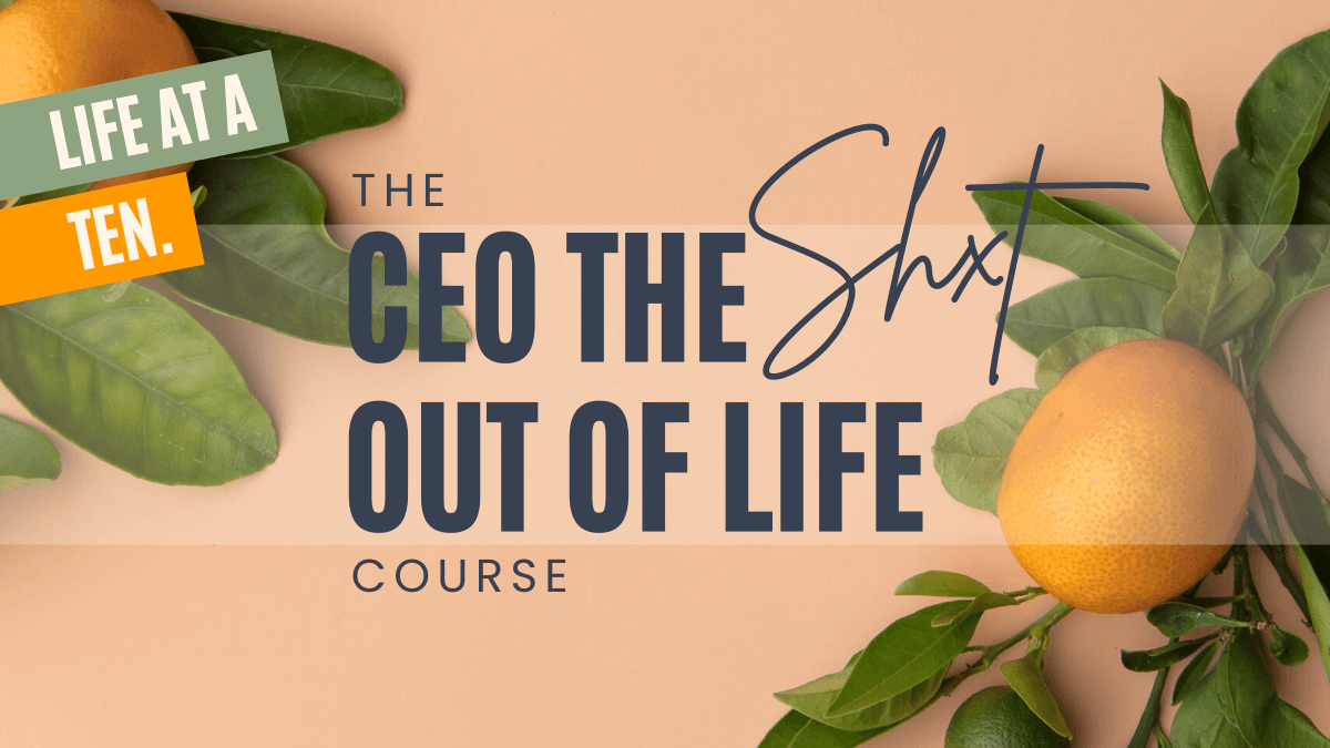 CEO THE SHXT OUT OF LIFE® Course