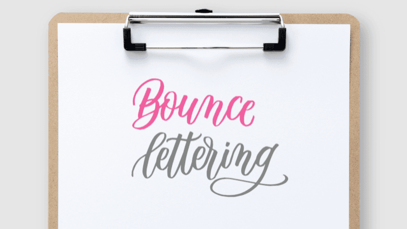 Bounce Lettering