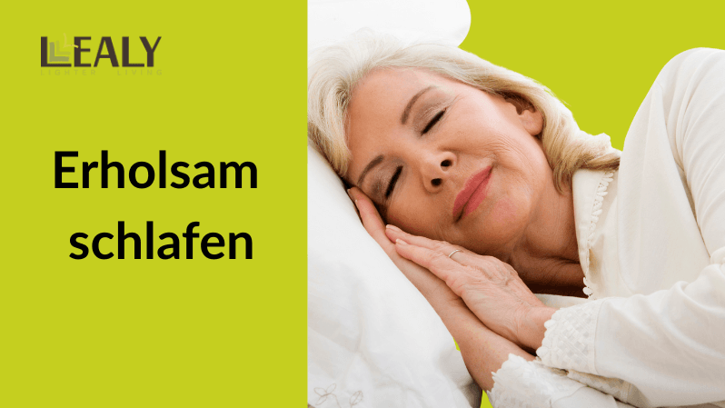 Erholsam schlafen