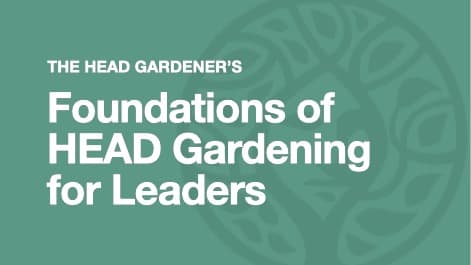 Foundations of HEAD Gardening for Leaders