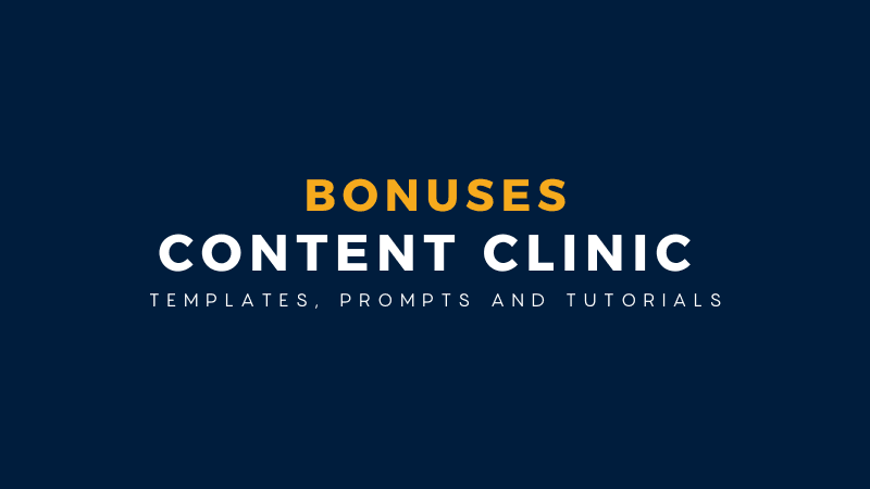 Content Clinic Hub Course