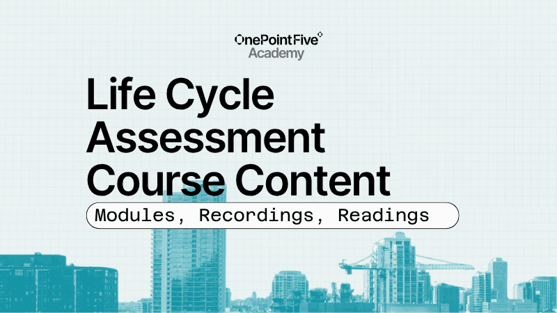 Life Cycle Assessment Coursebook