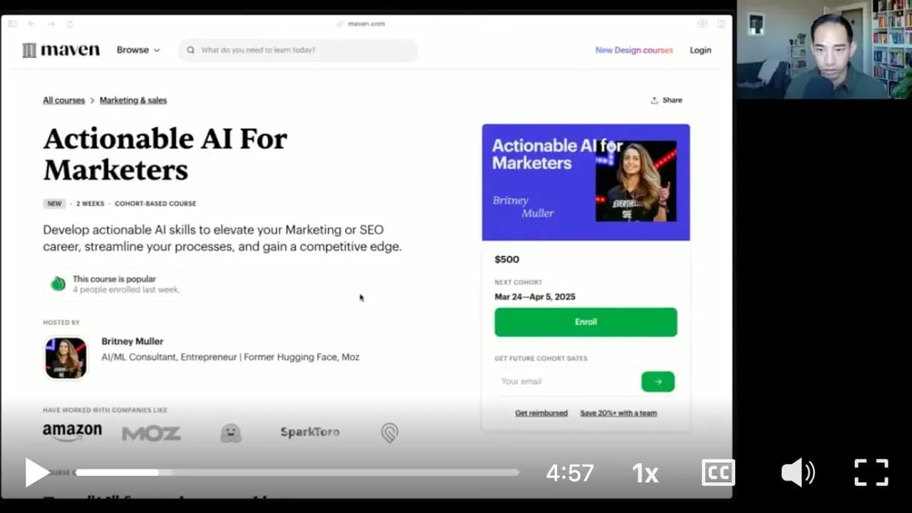 Actionable AI For Marketers Course Review by David Ly Khim thumbnail