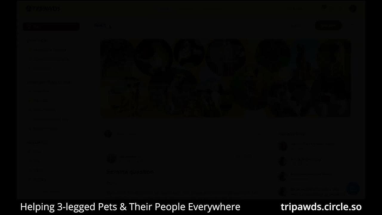 Admin Tour of the Tripawds Support Circle Community Platform.mp4 thumbnail