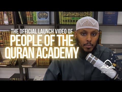 MAJOR ANNOUNCEMENT: Welcome to People of the Quran Academy! thumbnail