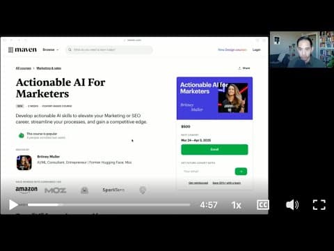 Actionable AI For Marketers Course Review by David Ly Khim thumbnail